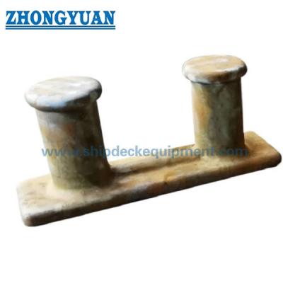 China Casting Steel Heavy Double Bitt Bollard ASTM A27-70-36 Ship Mooring Equipment for sale