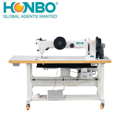 China Garment HB-204-762 Highest Performance Application Full Set Long Arm Sewing Machine Flat Bed Lockstitch for sale