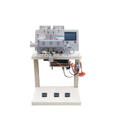 China Garment Shops HB-901C Double Head Four Claws Base Button Automatic Plastic Bead Beading Machine for sale