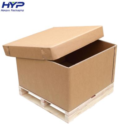 China Recycled Materials Wholesale Custom Large Heavy Duty Movable Corrugated Kraft Paper Boxes For Shipping for sale