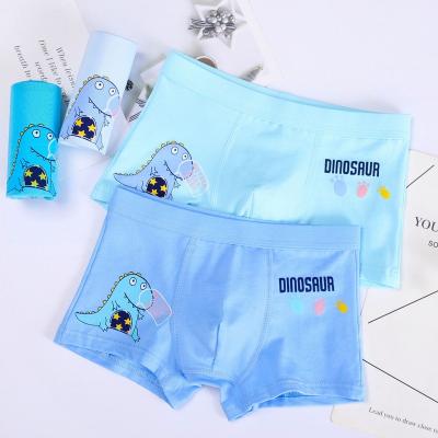 China L~3XL Pure Cotton Boys Boxer Underpants Children's Panties Cozy Cartoon Underwear Middle Small Kids Panty Boy Shorts for sale