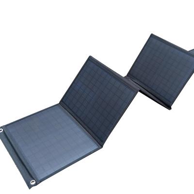 China Silicon Solarpanel Free Energy Monocrystalline Foldable Solar Panel For Portable Folding 60w Solar Panels Bag Outdoor for sale