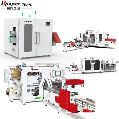 China Packing form Tissue Napkin Machine 4 Line Automatic Facial Tissue Folding Machine for sale