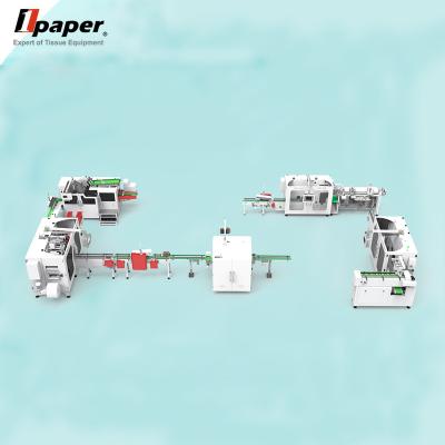 China Tissue Product Line Box Facial Tissue Paper Make Pack Package Machine for Tissue Pack for sale