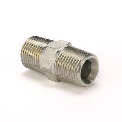 China China Wholesale Price Carbon Steel NPT Male Hydraulic Fitting Adapters American Sizes Custom Types In White Zinc for sale