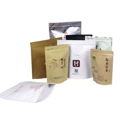 China Moisture proof all kinds of custom made tea bag, zipper aluminum foil bag, cowhide zipper bag for sale