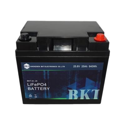 China SUBS rechargeable battery 24v 25ah lifepo4 battery 25.6v for sale