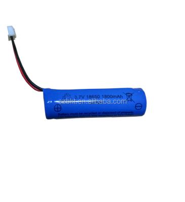 China Solar system 3.7v 18650 Li ion battery 3.7v lipo PCB battery with 22AWG wires for sale