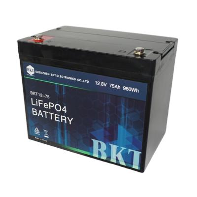 China Replace SLA battery to replace SLA lithium 12v 75ah solar rechargeable battery for sale