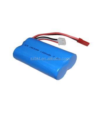 China UPS 18650 Lithium Battery Pack 7.2V 2200mAh Lithium Ion Battery for sale