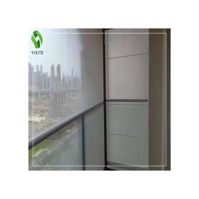 China Windproof Zipper Track Auto Screen Smart Roller Blinds With Bilateral Zipper Track Exterior Zipper Screen for sale