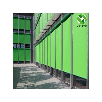 China Wholesale UV modern outdoor zipper track roller blinds design polyester patio protection roller blinds balcony shades zip up track roller blinds for sale