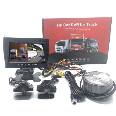 China 2 Function 2 Channel Triglyceride Ways 7 Inch Ahd Cable Reverse Security Car Rear View All In One Camera System For Truck for sale