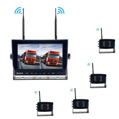 China All In One Inch LCD Monitor 4 Channel Bus DVR 7 Monitor System Wifi Ahd Kit Security Camera System Wireless for sale