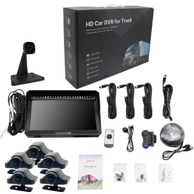 China Waterproof / 11inch LCD Monitor 5 Channel Multiplex Front And Rear View Parking Assist Mirror All In One Mobile Dvr Mirror AHD Camera System for sale