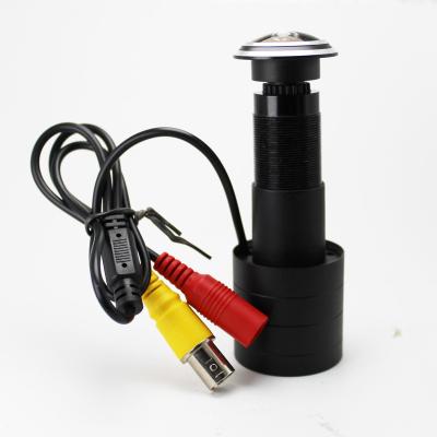 China Mini Hidden AHD Wide Angle Door Eye View Hole Security Fisheye MDVR CCTV Camera for sale