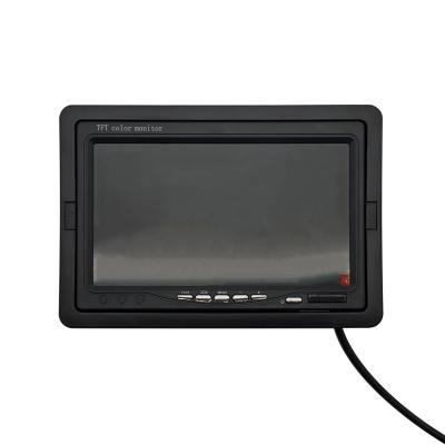 China 7 Inch LCD HD Screen Show 2 Way Video Input Reversing Image Vehicle Car Monitor 7 Inch TFT LCD Monitor for sale