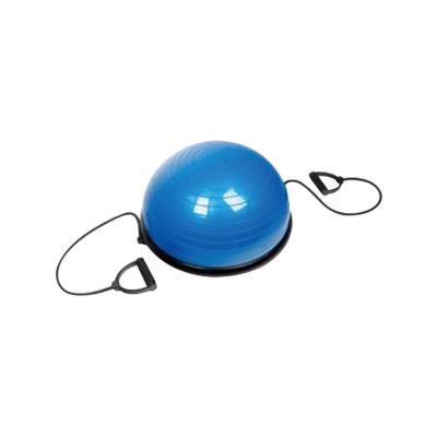 China Durable Anti Slip Anti Burst Balance Ball With Handle Half Exercise Pilates Ball for sale