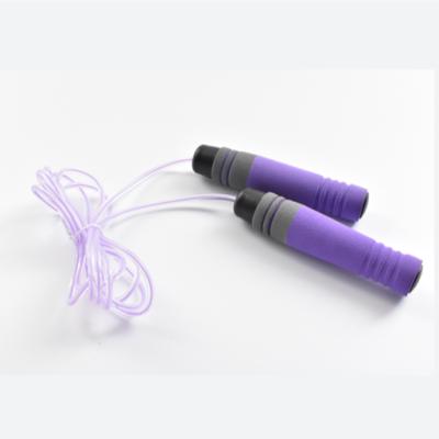 China Bodybuilding Fitness Gym Memory Foam Handle Quick Skipping Ropes Speed ​​Exercise Jump Rope for sale