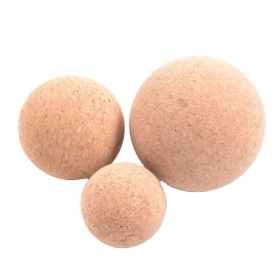 China New Non-Toxic Wholesale Cork Ecological Silicone Lacrosse Massage Ball PLRM003 for sale