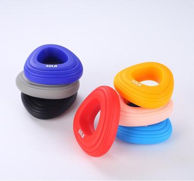 China Eco-friendly Hand Gripper Silicone Ring Resistance Band Finger Stretcher Exercise Expander for sale