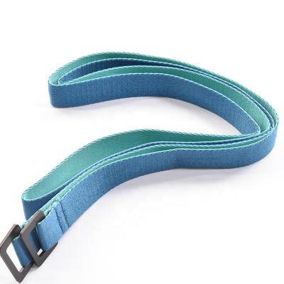 China Factory Direct Sale Two Colors To Choose Fitness Mat Auxiliary Belt Yoga Straps Plastic Material PLYP002 for sale