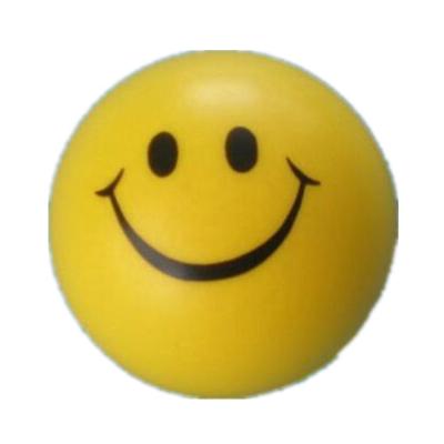 China Smile Face Promotional PU Toy Squishy Ball, PU Smile Face Anti Strain, Smile Face Strain Promotional Ball for sale