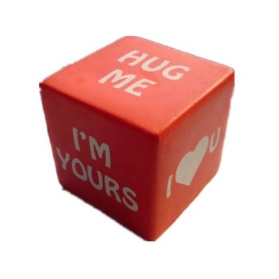 China Promotional Toy Promotional Cube Shape Anti Stress Pu Toy Soft Toy for sale