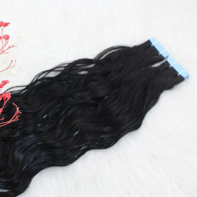 China Double Straight Human Remy Tape Hair Extensions Russian Blonde Pulled From Real Curl Kinky Factory for sale