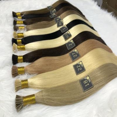 China Wholesale Curly Curly Remy Human Hair I Tip Double Drawn 100% Itip Human Hair Extensions Russian Drawn Human Hair Extensions for sale