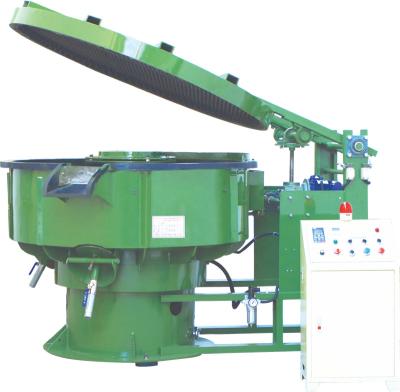 China Vibratory Polishing Deburring Tumbler Vibrating Polishing Machine With Cover for sale