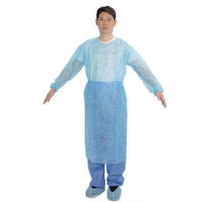 China Hot Sale PP Disposable Waterproof Hospital Isolation Medical Gowns 40gsm for sale