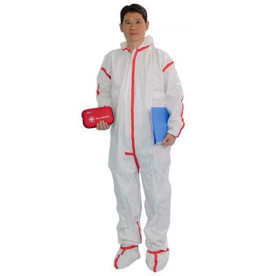 China Disposable Asbestos Removal Anti-Static Workwear Full Body Protective Coverall for sale