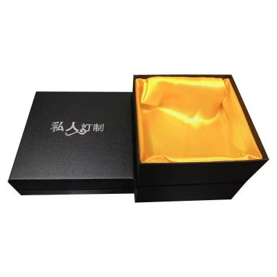 China Reused Custom Materials Logo Plain Matte Black Luxury Cardboard Flap Lid Cosmetics Gift Packaging Rigid Paper Box for sale