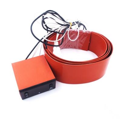 China Industry heating process 50W silicone rubber pad industrial electric heater drum12v heating element for sale