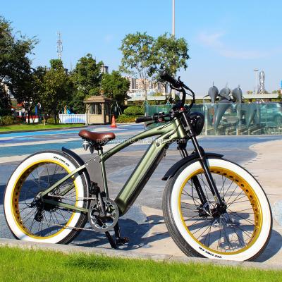 China 2022 New Model Aluminum Alloy Hummer Cruiser Bike 48V 500W 1000W Hot Selling Electric Bicycle Halley Ebike Wholesale for sale