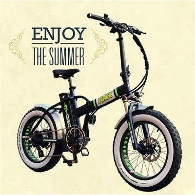 China 2021 hot sale 500w 1000w luxury fat tire bicycle 20 inch folding electric bicycle for sale