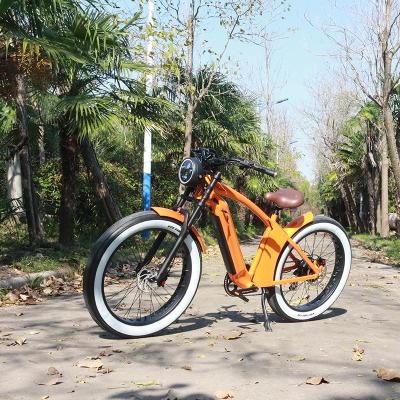 China 48v 500w 750w 1000w 2022 luxury beach cruiser e adult bicycle electric bike for sale