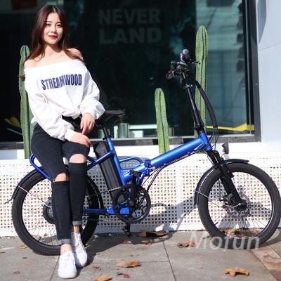 China Aluminum alloy 36v 250w brushless motor folding ebike 20 inch city cheap e-bike electric bike for sale