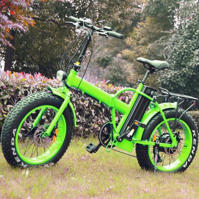 China Aluminum alloy bicicleta electrica china20 fat 4.0 tire ebike electric folding bike for sale