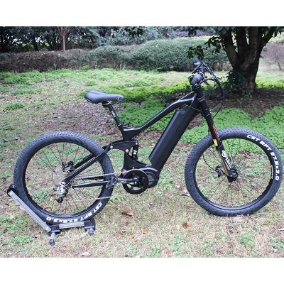 China Full Suspension 3.0 Aluminum Alloy 1000w Fat Tire Mountain Mid Drive Electric Bike for sale