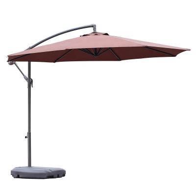 China Durable Whotman Sunproof Hotel Outdoor Garden Parasol Double Top Iron Patio Umbrella Without Base for sale