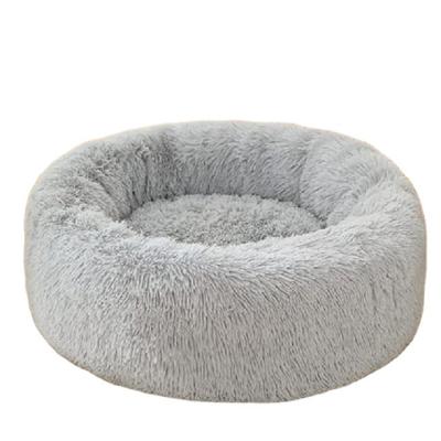 China Custom Donut Removable Pet Soothing Soft Beds Cover Accessories Suppliers, Sofa Machine Washable Eco Friendly Indoor Luxury Dog Bed for sale