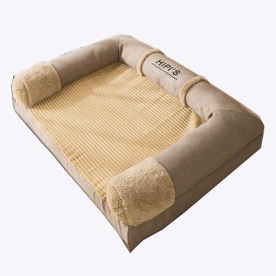 China Factory Best Square Long Artificial Fur Pet Bed Non-Slip Removable Washable Waterproof Custom Wholesale Outdoor Blanket Dog for sale