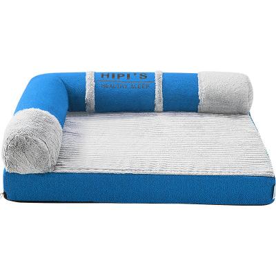 China Factory Wholesale Non-Slip Artificial Fur Removable Removable Pet Bed Non-Slip Washable Removable Pet Bed Indoor Cat Dog Bed for sale