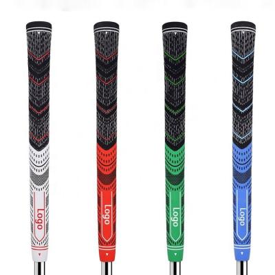 China Rubber & Cord Colored Golf Grips OEM Golf Grips Factory Price Standard Golf Club Mid Size Grips Logo Cord Rubber Golf Grip Custom Made for sale