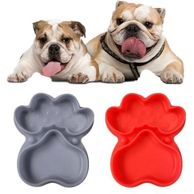 China New Design Sustainable Food Grade Pet Feeder Silicone Dog Bowl Customized Dog Feeding Bowl For Traveling for sale