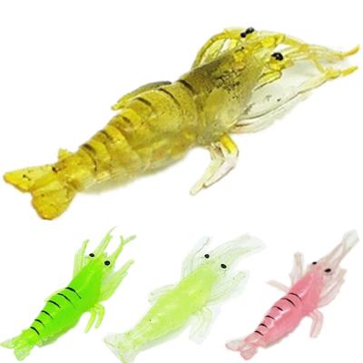 China Soft Silicone Lure 40MM Shrimp Swimbaits Live Fishing Lures Artificial Isca Bait Carp Fishing Ocean Fish Fishing for sale