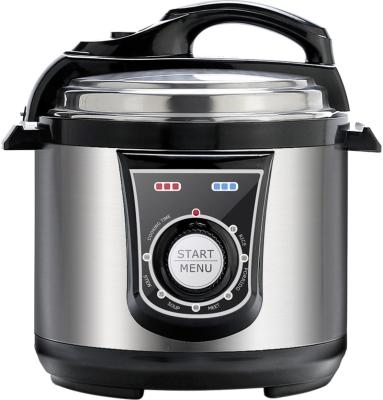 China Hotel 1000W 5.7Qt Large Capacity Electric Pressure Cookers Rice Cookers Stainless Steel LED Panel With 4 Digital Display Customized for sale