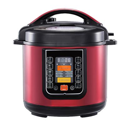 China Hotel 2023 Electric Multifunction Pressure Cooker 6L 1000W 70kPa Display Digital Control Stainless Steel Pressure Liquid Pot for sale